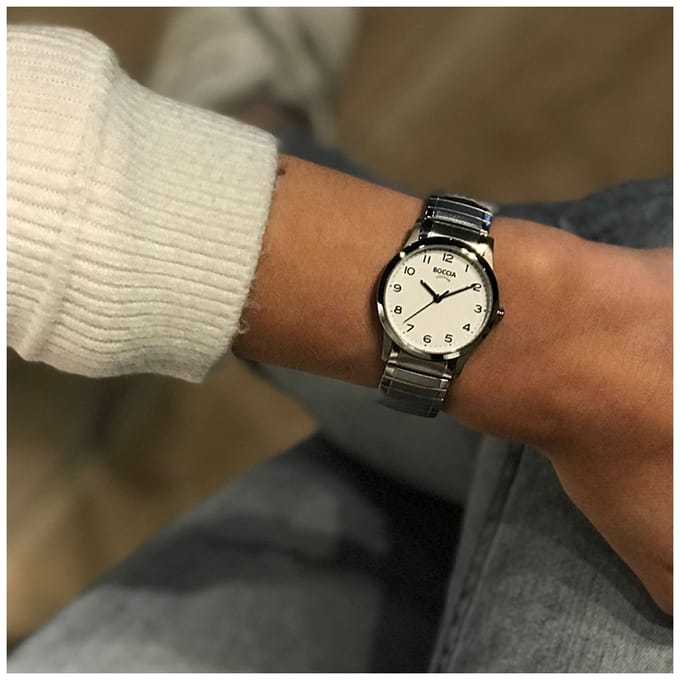 Boccia Titanium 3287.01 Dames Horloge 29 mm