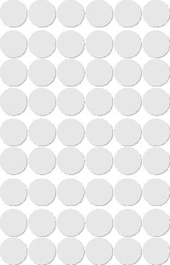 Apli ronde etiketten in etui diameter 13 mm, wit, 210 stuks, 35 per blad (2661)