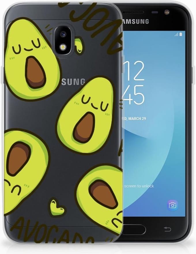 Samsung Galaxy J3 2017 Telefoonhoesje met Naam Avocado Singing
