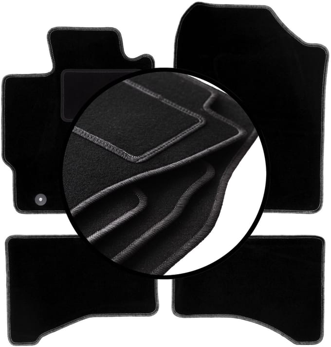 Set veloursmatten voor: Toyota Yaris III FL hatchback (2017-2020)