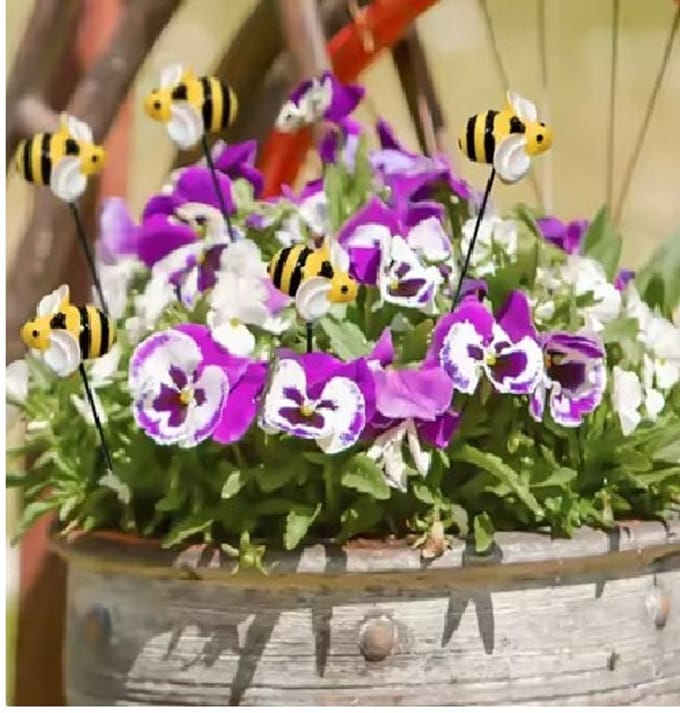 Bijen decoratie 5 stuks
