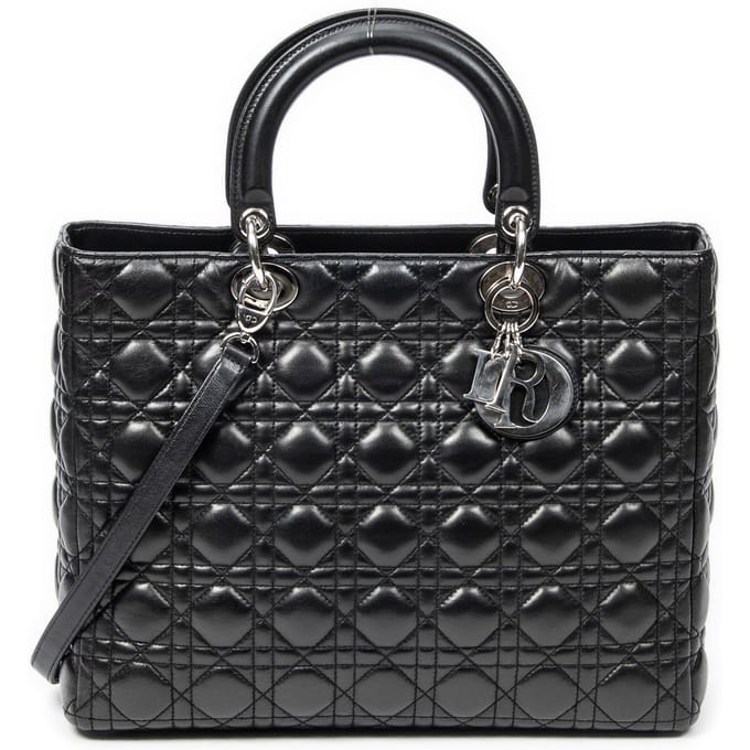 Large Lady Dior Zip  Schoudertas