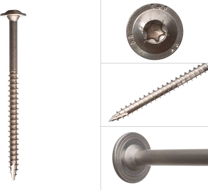 Wovar Tellerkopschroeven RVS A2 8.0 x 100 mm Torx 40 | Doos 50 Stuks