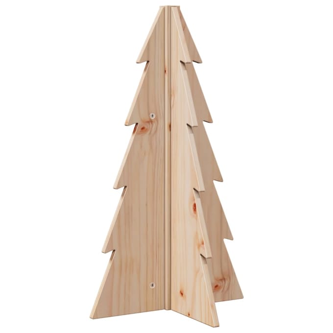 vidaXL - Kerstdecoratie - kerstboom - 69,5 - cm - massief - grenenhout