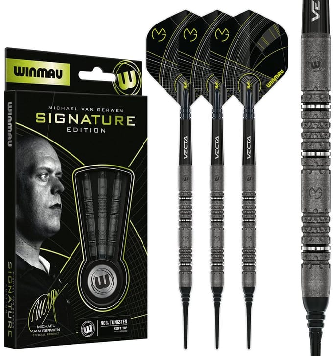 Winmau Michael van Gerwen Signature Edition 90% - Soft Tip Dartpijlen