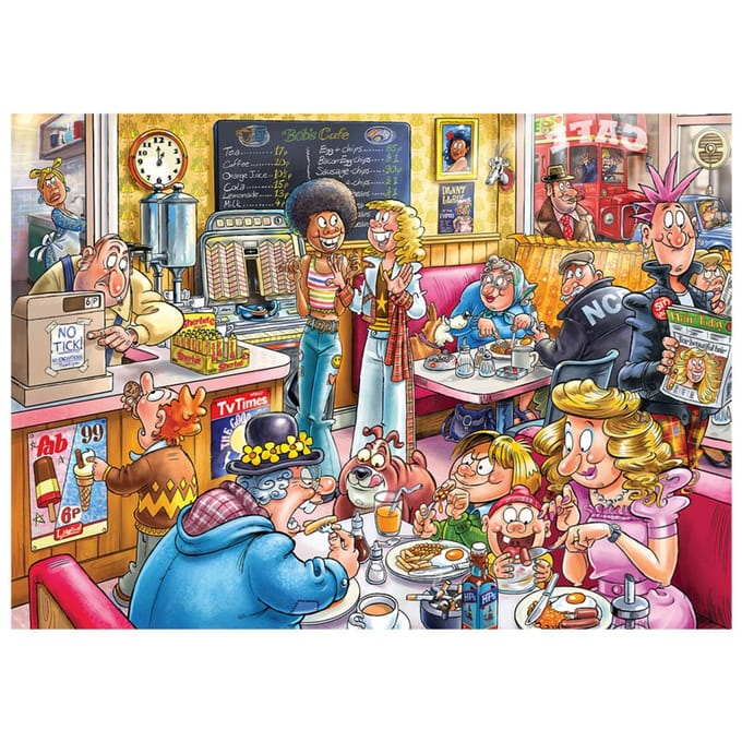 Wasgij Destiny 27 - Van Cafetaria Naar Koffiebar! - 1000 stukjes puzzel - Legpuzzel