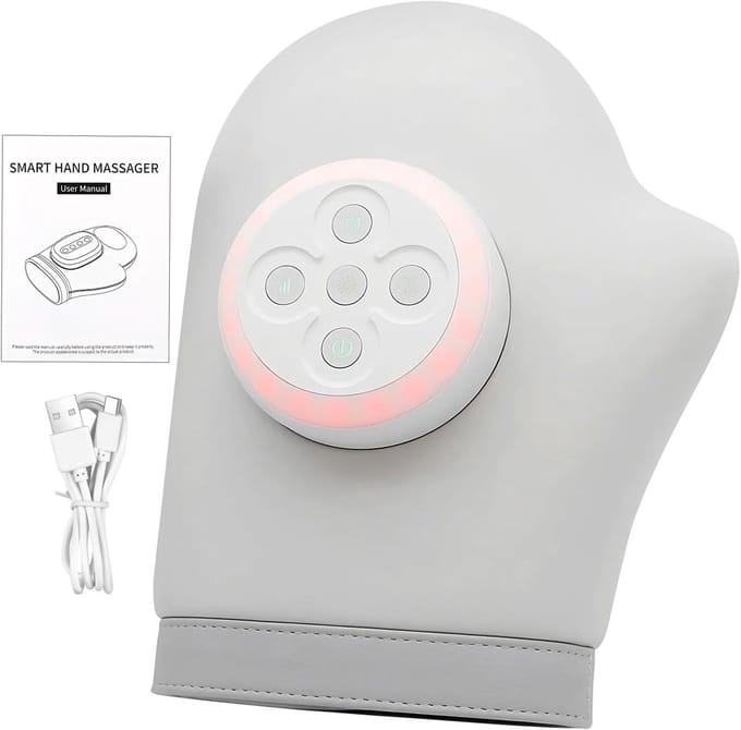 Handmassage Apparaat - Draagbare Massager - Ontspanning Thuis - Oplaadbaar Ergonomisch - 25 x 20 x 11 cm