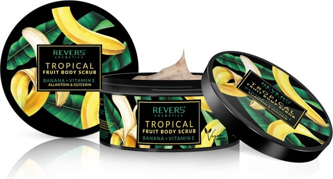 REVERS® Body Scrub Tropical Fruit Banana + Vitamine E 200ml.