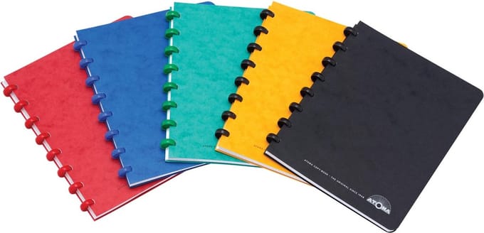 Atoma Classic schrift, ft A5, 100 bladzijden, gelijnd, geassorteerde kleuren 12 stuks