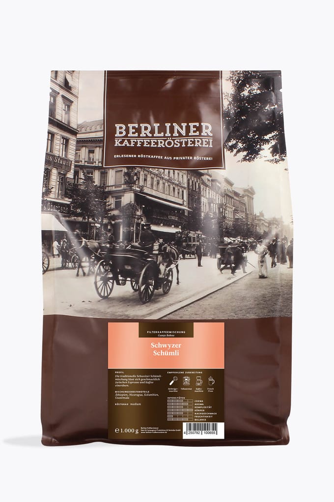 Berliner Kaffeerösterei Schwyzer Schümli 1kg
