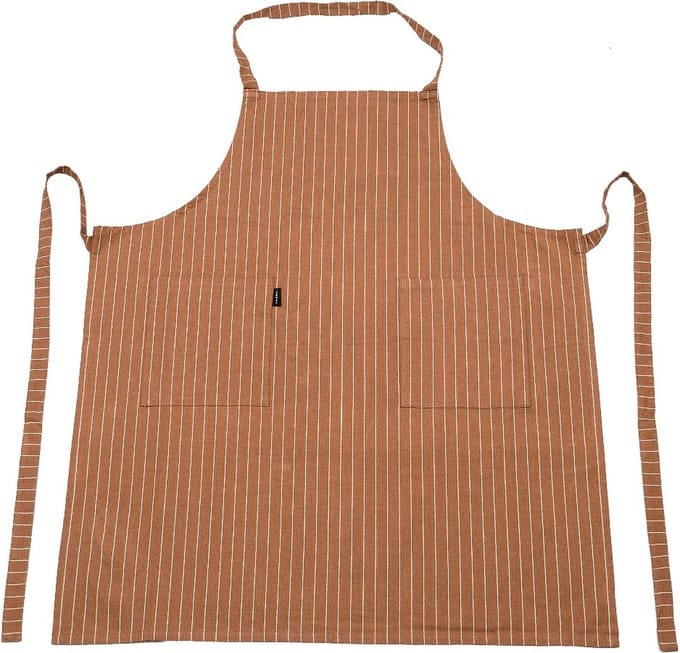Pinstripe Cafe Schort bruin 75x90cm