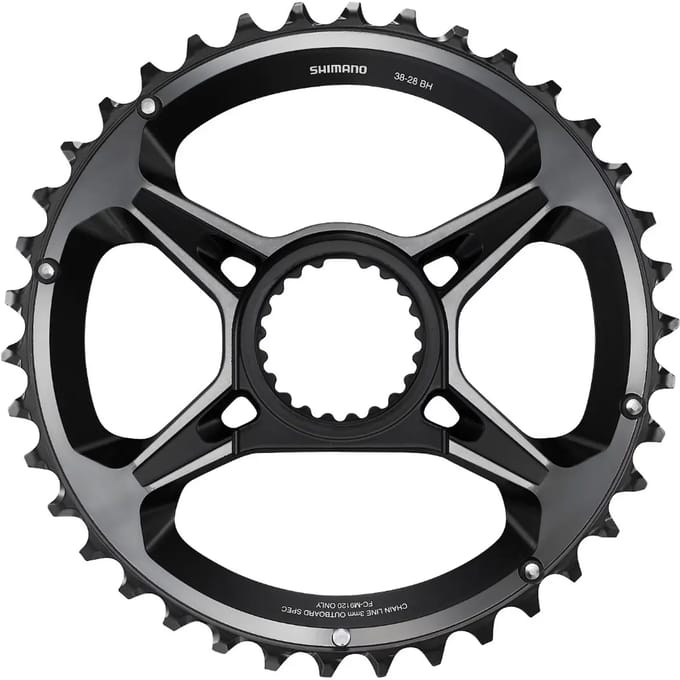 Shimano Kettingblad Xtr M9120-b2 12s 51,8 Mm 28/38t Rvs Zilver