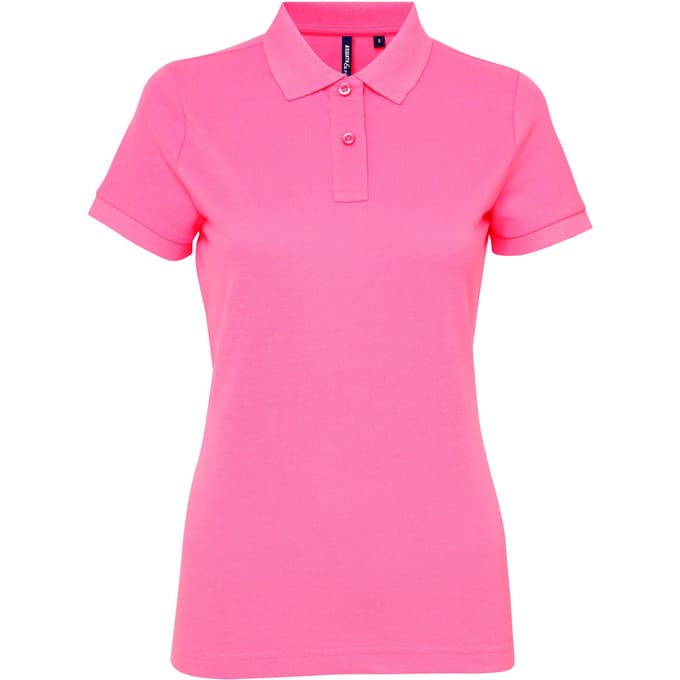 Asquith & Fox Dames/dames Performance Blend Poloshirt met korte mouwen (Neonroze)