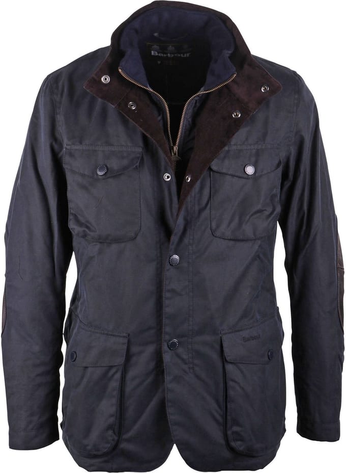 Barbour Waxjas Ogston Donkerblauw - Maat M - Heren - Winterjassen