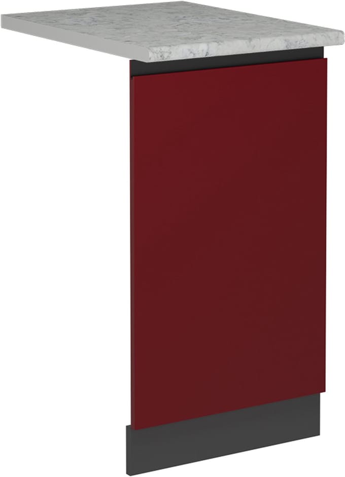 Vicco R-Line Vaatwasserfrontpaneel – 45 cm, WB Marmer Rood