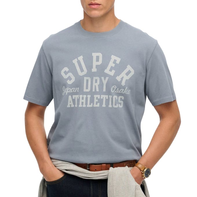 Superdry Vintage Athletic Essential Graphic Shirt Heren - Maat M