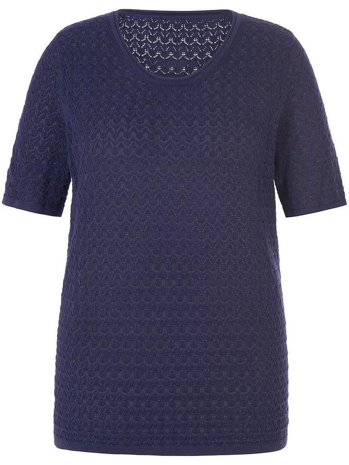 Trui ronde hals Van Anna Aura blauw