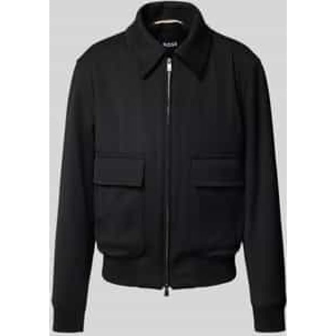 Regular fit bomberjack met wol, model 'CHARLY'