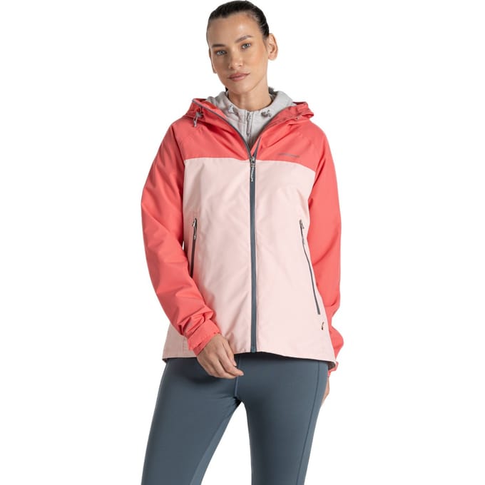 Craghoppers Dames/Dames Vanth Waterdichte Jas (Diep Koraal/Roze Perzik)