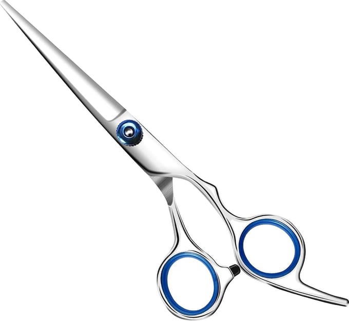 Professionele Kappersschaar - Coupeschaar - Haar - Knipschaar - Knippen - Ergonomisch - Blauw