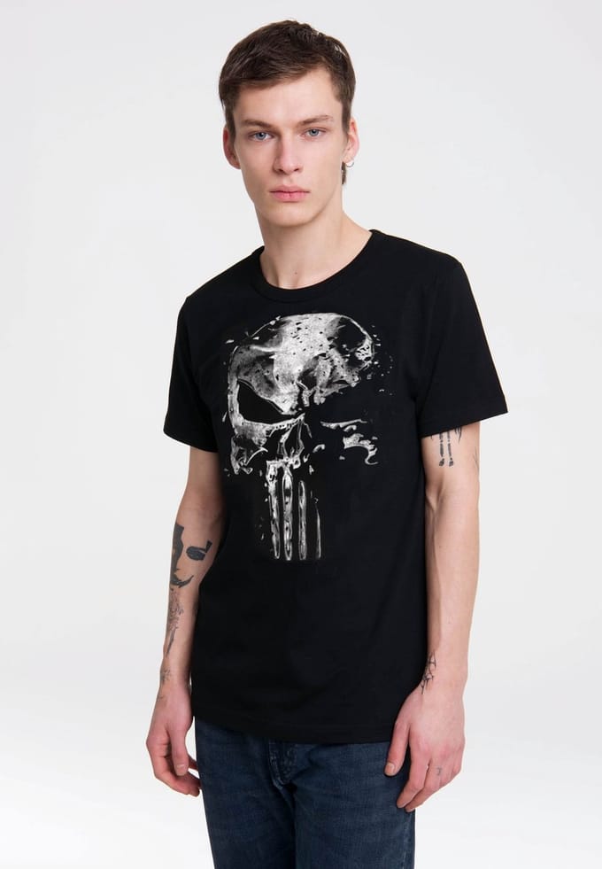 Logoshirt T-Shirt Marvel - Punisher Mercury Skull