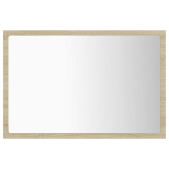 vidaXL - Badkamerspiegel - LED - 60x8,5x37 - cm - acryl - sonoma - eikenkleurig
