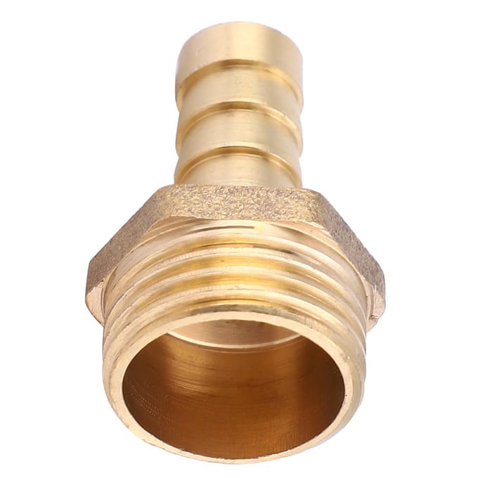 5 stuks 10 mm Slangtuit Staart Mannelijke BSP Connector Messing Fitting Adapter Koppeling (34 ) beige