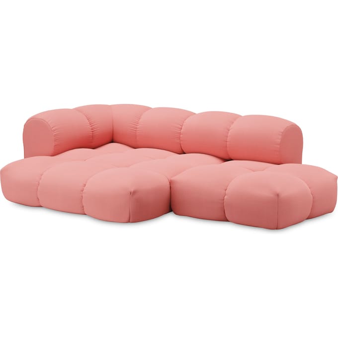 Objekte unserer Tage zander Sofa Design 06 links (3--zit) - Vidar 0622 roze