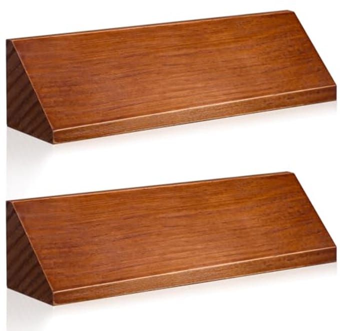 Blanco Houten Naamplaat voor Bureau - 2 Stuks Gepersonaliseerd DIY Cadeau