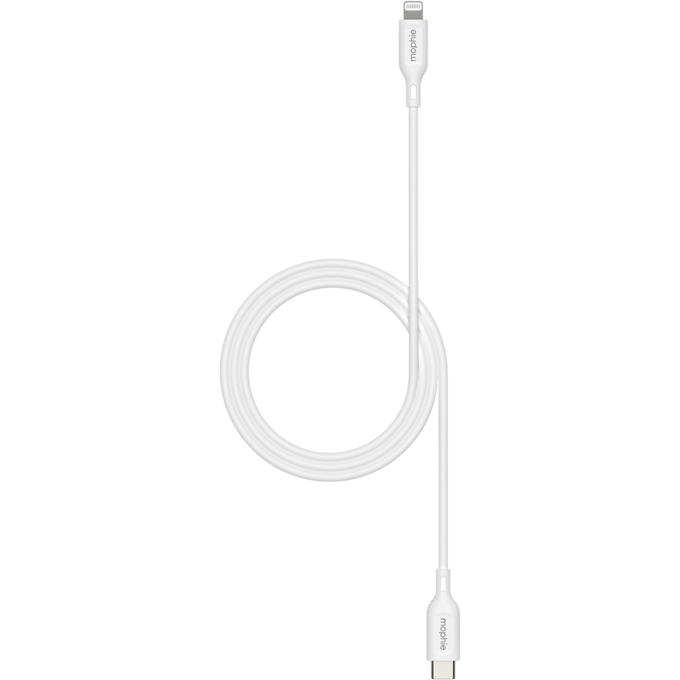Mophie Essentials USB-C naar Lightning Kabel Wit 2m