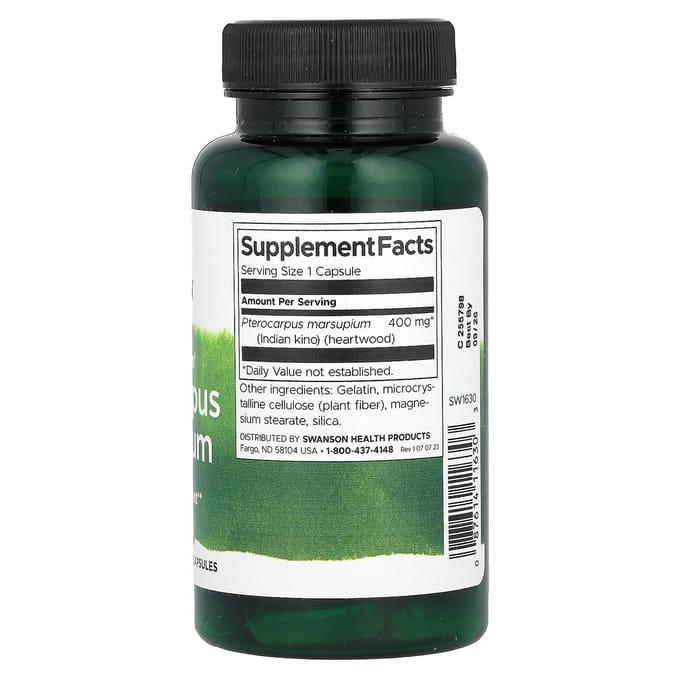 Volledig Spectrum Pterocarpus Marsupium, 400 mg, 60 Capsules
