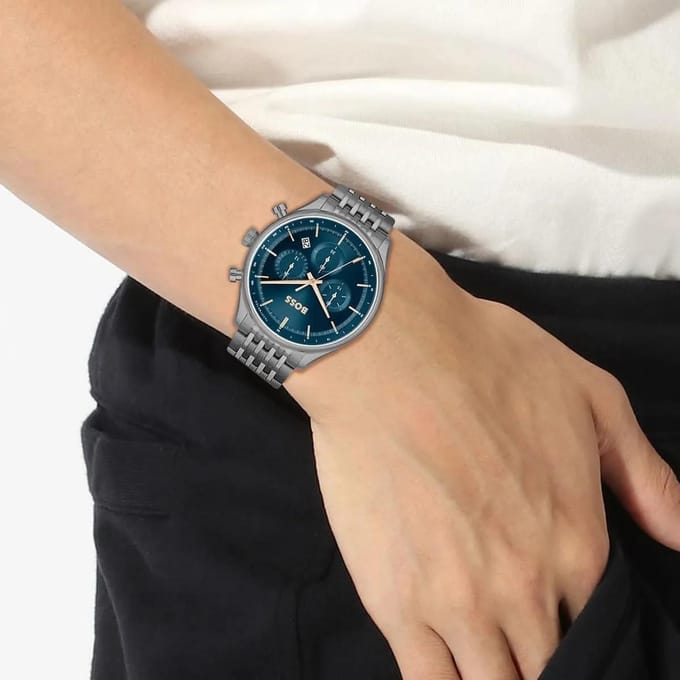 Hugo Boss 1514083 Herenhorloge 45 grijs