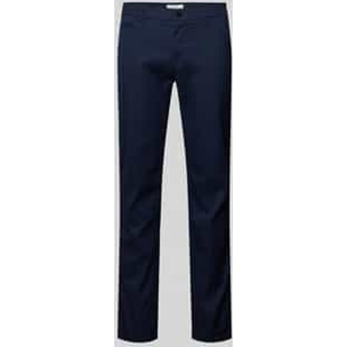 Brax Heren Flatfrontbroek  Style FABIO IN SEA, donkerblauw, maat 40/30