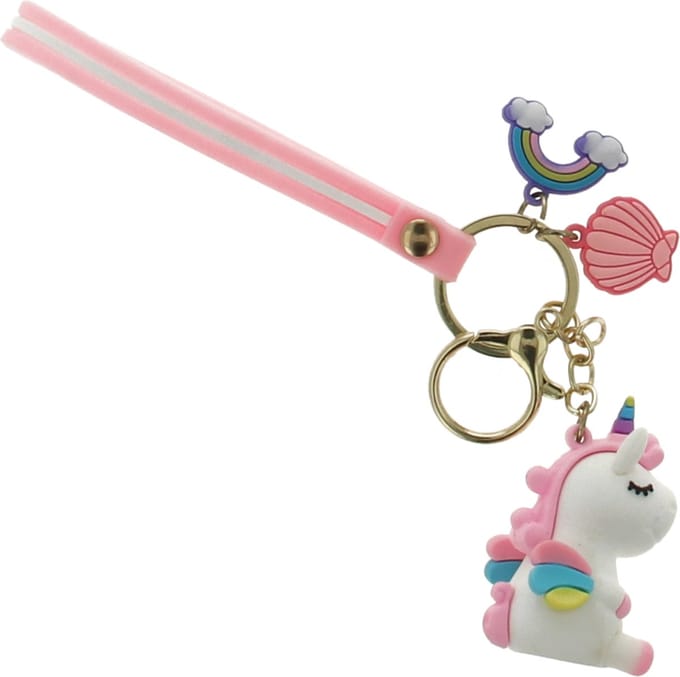 Sleutelhanger Unicorn - Eenhoorn - Wit