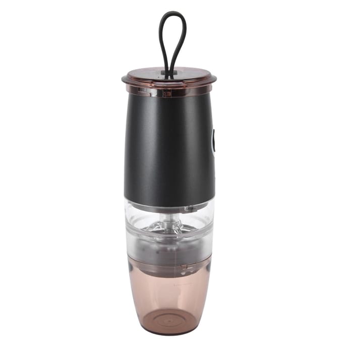 Moulin à café électrique portable conique à 5 vitesses, chargement USB, pour la maison L white