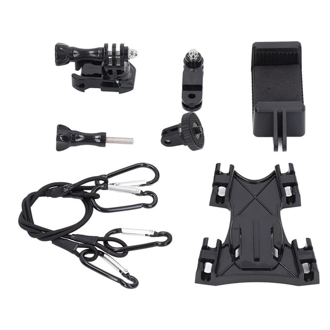 Kitesurfen Kite Lijn Montage Kit 360 Graden Rotatie Kiteboarden Lijn Houder Adapter voor Hero Camera Serie black