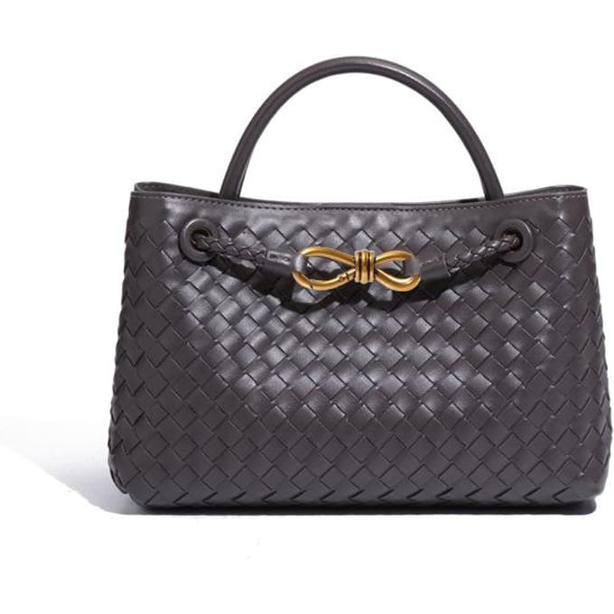 Handgeweven Tas, Retro Casual Schoudertas, Handtas met grote capaciteit gray