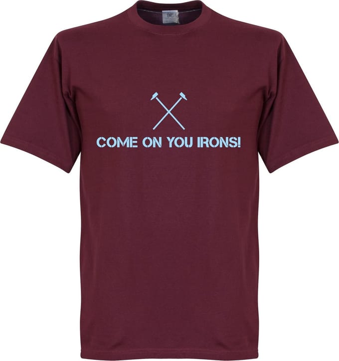 Come On You Irons T-shirt - Bordeaux Rood - S