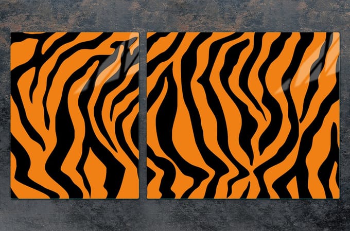 TMK ArtDeko – Snijplank – Tygrys – Glas - 100x52 cm