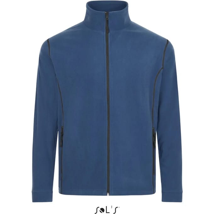 SOL'S Men´s Micro Fleece Zipped Jacket Nova L827 - Slate Blue/Grey (Solid) - M