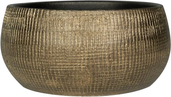 Ter Steege - Keramiek Bloempot - Bruin - D28 x H13 cm - Opening 24 cm
