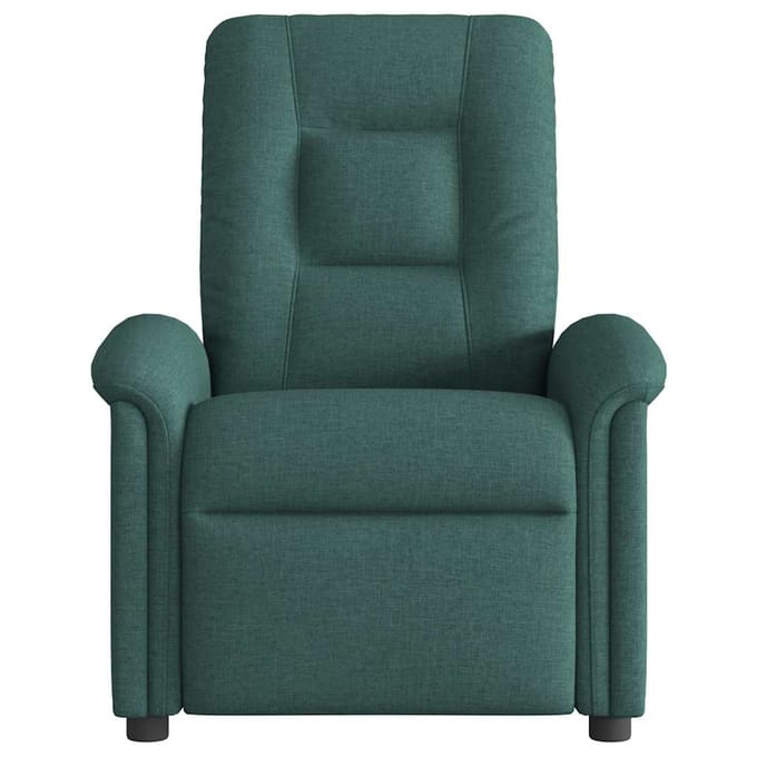 vidaXL - Fauteuil - verstelbaar - stof - donkergroen
