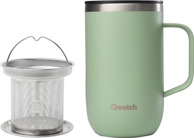 Qwetch Infuser Mok Geïsoleerd - Matt Linnendegroen