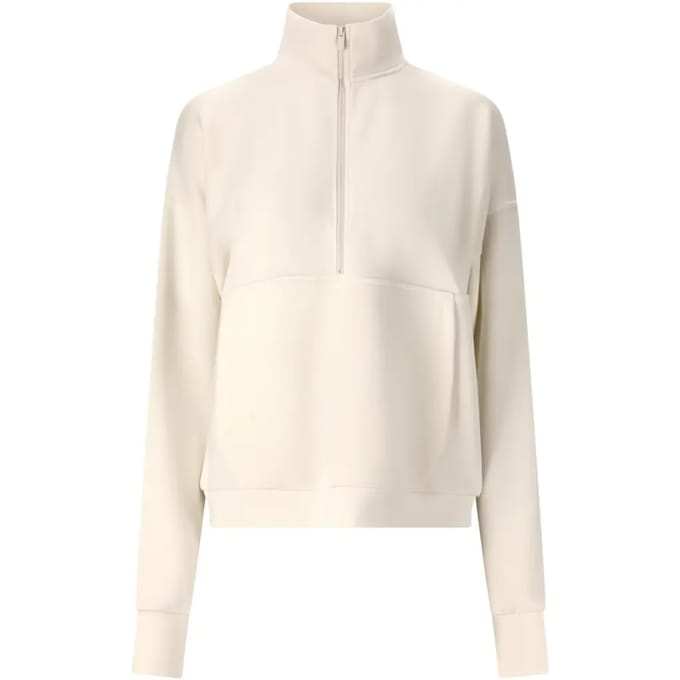 Dames sweatshirt met halve rits Athlecia Jillnana