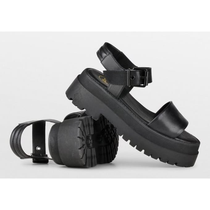 PS Poelman -maat 37- Korios Dames Sandalen- Zwart