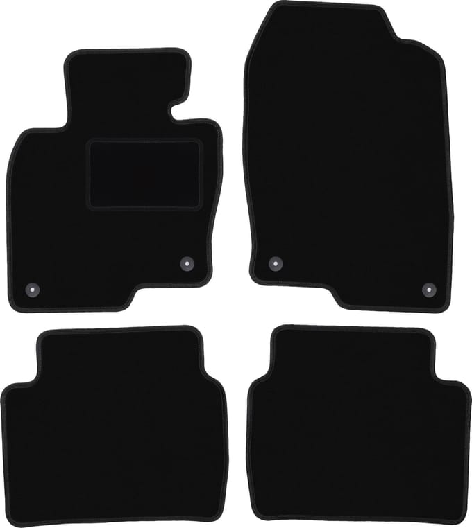 Zwarte velours vloermatten voor: Mazda CX-5 II SUV (2017-)