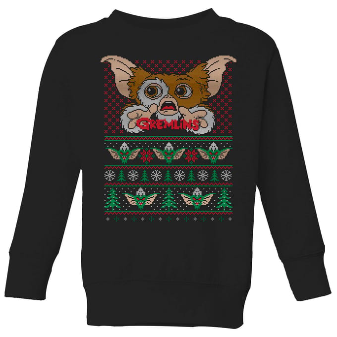 Gremlins Ugly Knit Kids' Christmas Jumper - Black - 146/152 (11-12 jaar)