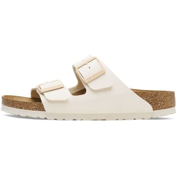 Platte sandalen BIRKENSTOCK Arizona Birko-Flor Narrow - Eggshell