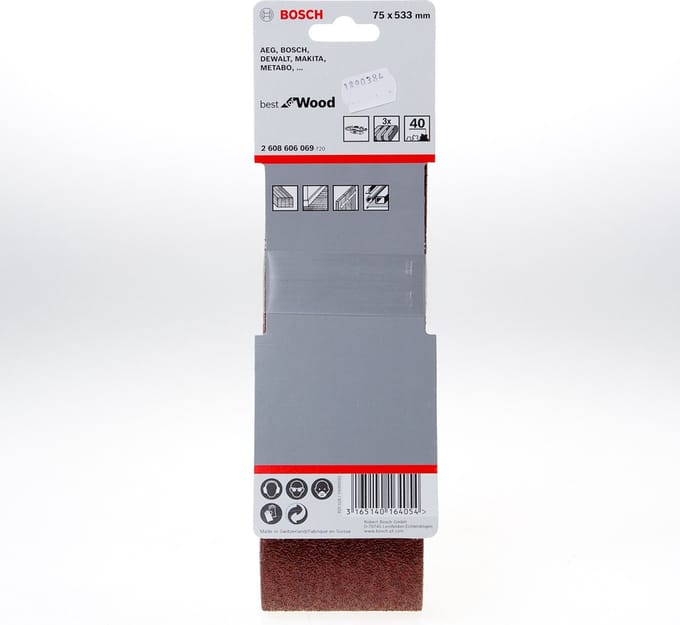 Bosch - 3-delige schuurbandset 75 533
