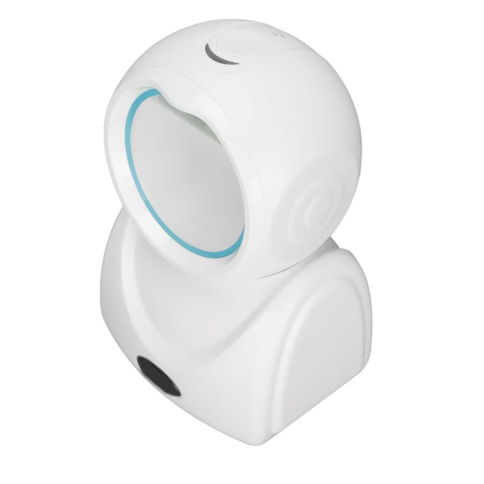 Scanner de Bureau QR Code Haute Précision Décodage Rapide CMOS USB Scanner QR Code pour Centres Commerciaux blanc
